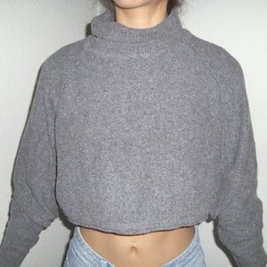 Gray cropped  Women's Sweater